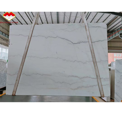 Gepolijste Guangxi witte marmer steengroeve Modern natuurblok voor hotel interieur decoraties