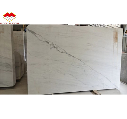 Gepolijste Guangxi witte marmer steengroeve Modern natuurblok voor hotel interieur decoraties