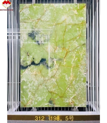 16 18 mm Dikte Groene Onyxsteen voor Modern Design Style Muurpaneel en Borden