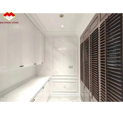 Witte Thassos Marmer Grote Slab Gepolijste Steen Wandpaneel Tegel voor Modern Hotel Design