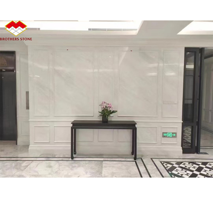 Witte Thassos Marmer Grote Slab Gepolijste Steen Wandpaneel Tegel voor Modern Hotel Design