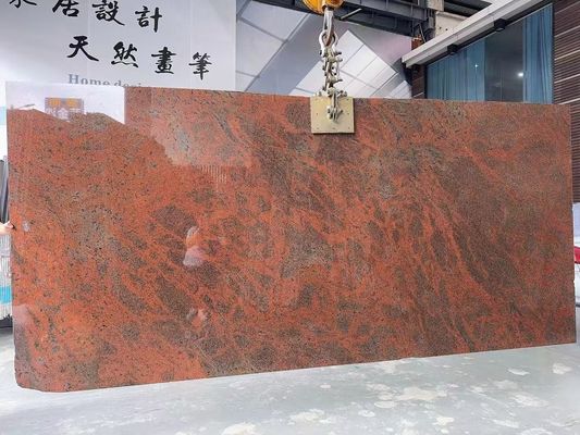 Moderne ijzeren Baltische rode granieten keuken countertop en trap ontwerp in multi kleur rood