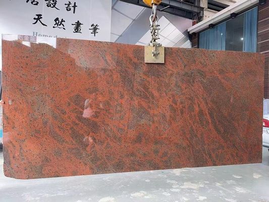 Moderne ijzeren Baltische rode granieten keuken countertop en trap ontwerp in multi kleur rood