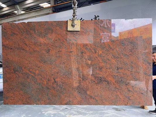 Moderne ijzeren Baltische rode granieten keuken countertop en trap ontwerp in multi kleur rood