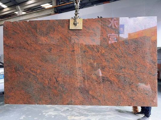 Moderne ijzeren Baltische rode granieten keuken countertop en trap ontwerp in multi kleur rood