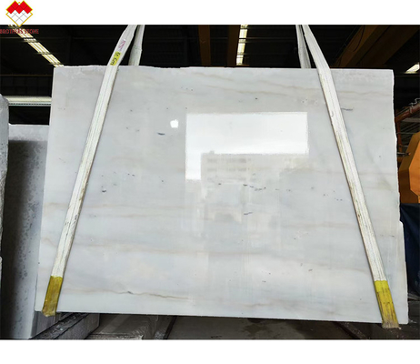 Big Slab Indoor Grade Decoration Component Lavabo Natuurlijke Macedonië Witte Marmeren Floor Tile