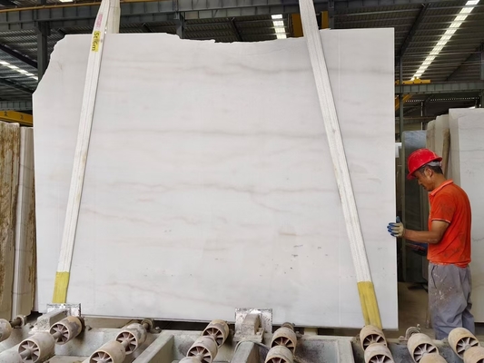 Big Slab Indoor Grade Decoration Component Lavabo Natuurlijke Macedonië Witte Marmeren Floor Tile