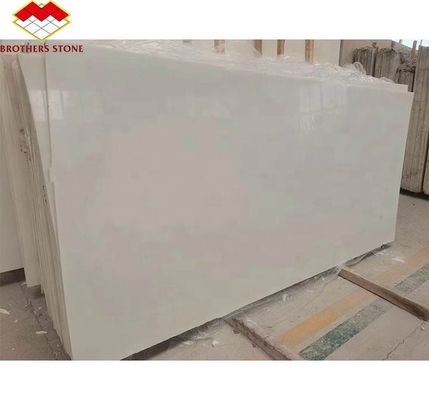 Custom Modern White Onyx Marble Slab voor Trappen Eettafel Kaminofen Steen