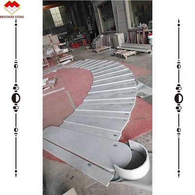 ODM/OEM Op maat gemaakte marmeren kristalwit voor trappen draad Onyx marmeren trap in Foshan