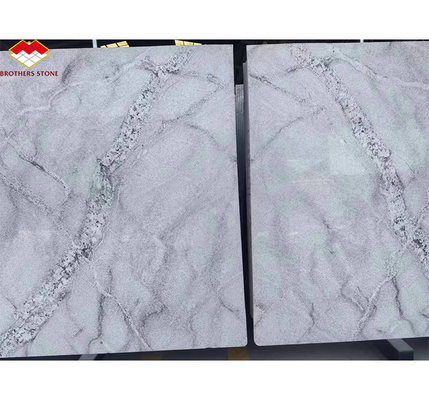 Moderne Calacatta witte granieten platen voor interieur trappen, trappen en muurontwerp
