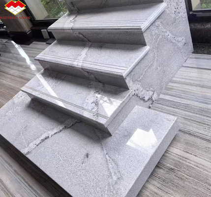 Moderne Calacatta witte granieten platen voor interieur trappen, trappen en muurontwerp