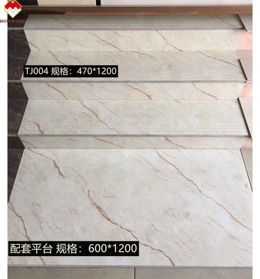 Gelaste gepolijste keramische vloertegels Goedkope prijzen vol lichaam 1200*470mm porseleinen traptegels in China