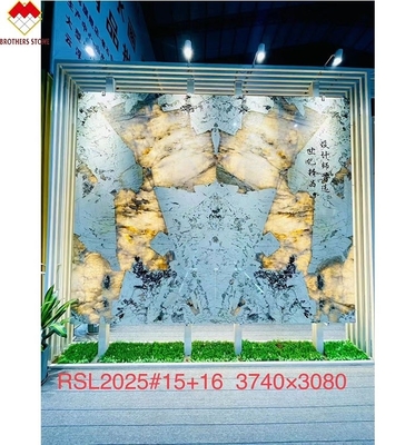 Alpinus Super Crystal White Quartzite Exotic Big Slab voor modern villa design
