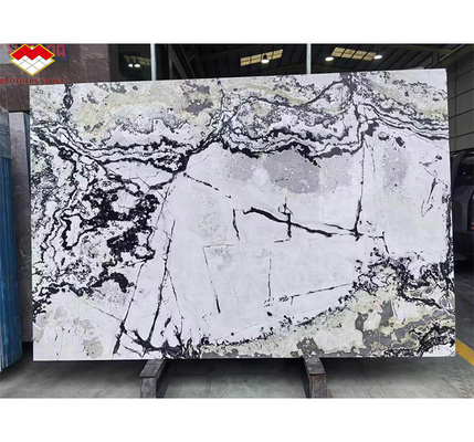 Hotel &amp; Home Design Big Slab Panda Wit Granite Zwarte aders Keukenborden