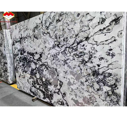 Hotel &amp; Home Design Big Slab Panda Wit Granite Zwarte aders Keukenborden
