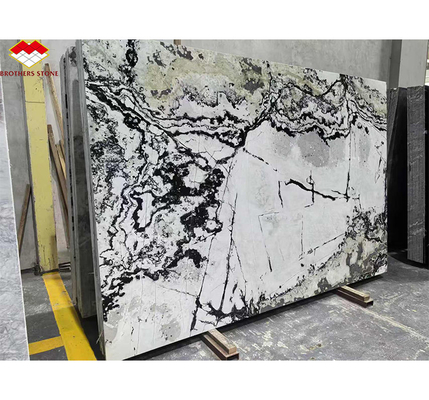 Hotel &amp; Home Design Big Slab Panda Wit Granite Zwarte aders Keukenborden