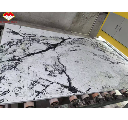 Hotel &amp; Home Design Big Slab Panda Wit Granite Zwarte aders Keukenborden