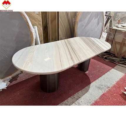 Palissandro Blauwe Marmeren Tafel Top Moderne Eettafel met tekening en 180*90cm Grootte