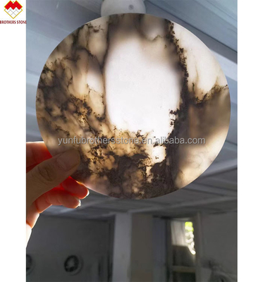 Gepolijst tafelgerei met 18 20 mm Lumi Stone Onyx Mat Theekopjes en Onyx Marmeren Achterhoeken