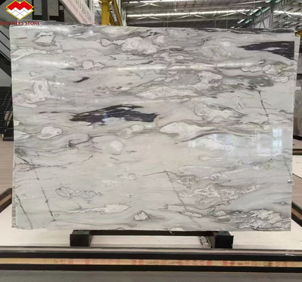 Moderne inkt schilderen Marmer grote plaat gepolijst grijs wandpaneel en keuken countertop tegel