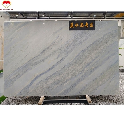Moderne Onyx Marmer Type Translucent Blauwe Schaduw Quartzitslaag voor woonkamer
