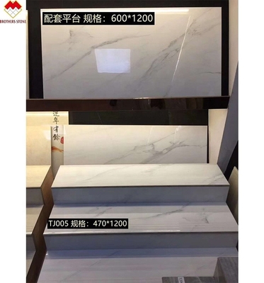 Gelaste gepolijste keramische vloertegels Goedkope prijzen vol lichaam 1200*470mm porseleinen traptegels in China