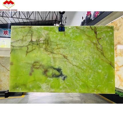 Natuurlijke groene jade onyx marmeren platen voor modern grafisch ontwerp en tafel achtergrond