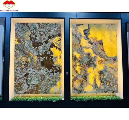 Natuurlijke groene jade onyx marmeren platen voor modern grafisch ontwerp en tafel achtergrond