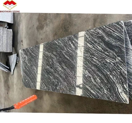 Modern Hotel Matt Oppervlakte Afwerking Natuursteen Donkergrijze graniet met witte aders Trap