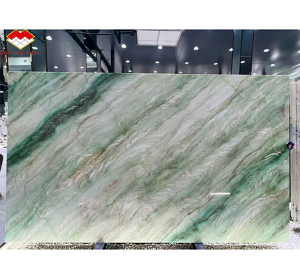 Gepolijste Royal Green Quartzite Natural Green Gaya Marmer Grote plaattegels voor hotelvloer &amp; Wand Decor voor koffietafel