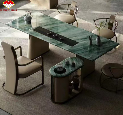 Gepolijste Royal Green Quartzite Natural Green Gaya Marmer Grote plaattegels voor hotelvloer &amp; Wand Decor voor koffietafel