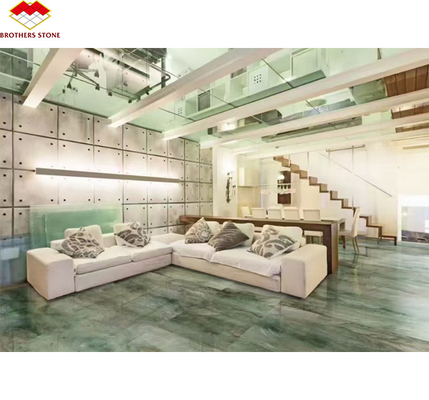 Gepolijste Royal Green Quartzite Natural Green Gaya Marmer Grote plaattegels voor hotelvloer &amp; Wand Decor voor koffietafel