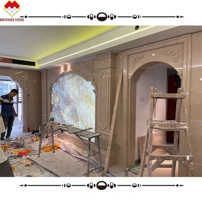 Hotel en villa versiering met moderne design stijl Blauwe Onyx Marmeren plaat achtergrond
