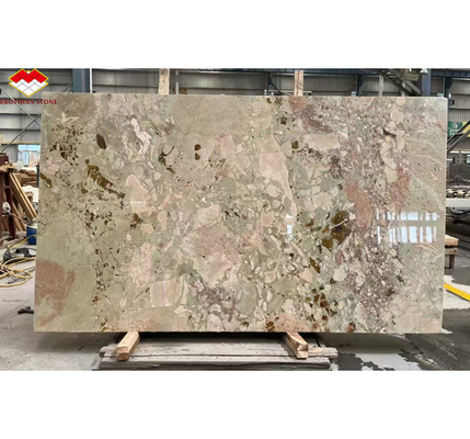 Moderne hotelontwerp gepolijst Monet Tuin Marmer Grote plaat voor badkamer Vanity Wasbecken