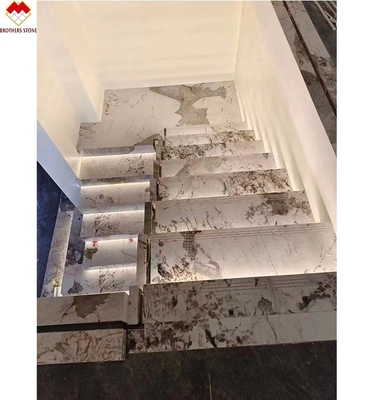 Op maat gemaakte matte oppervlakte afwerking populair MOHS 6-7 hardheid gesinterd stenen trappenhuis