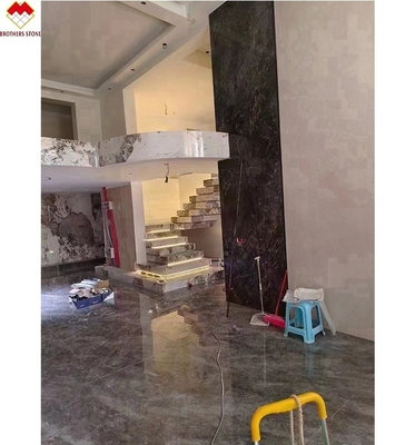 Op maat gemaakte matte oppervlakte afwerking populair MOHS 6-7 hardheid gesinterd stenen trappenhuis