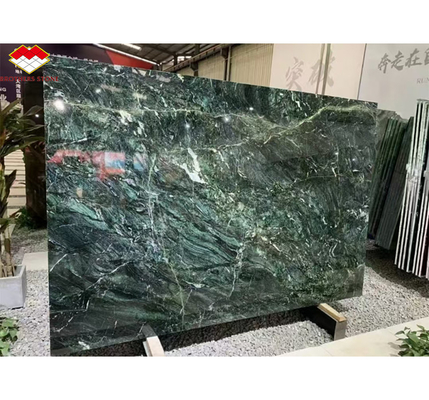 Natuursteen Cat's Eye Groen Grote Slab Eettafel voor Villa Interieur Decoratie