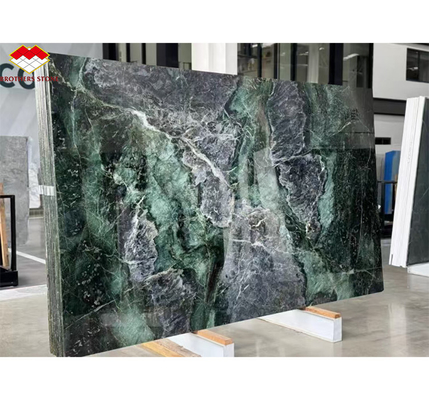 Natuursteen Cat's Eye Groen Grote Slab Eettafel voor Villa Interieur Decoratie