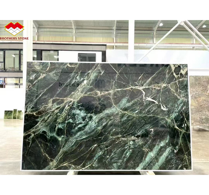Natuursteen Cat's Eye Groen Grote Slab Eettafel voor Villa Interieur Decoratie
