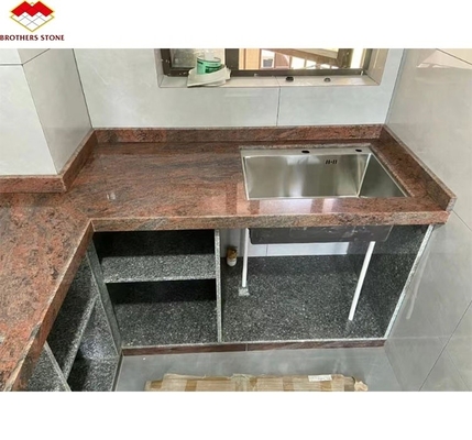 Grootte gesneden Himalaya blauwe granietsteen voor luxe interieur trappen en keukenproducten