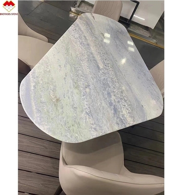 Gepersonaliseerde grootte Blauwe kwarts countertops achtergrondverlichting Brazilië Blauwe kristallen marmeren steen in goede staat