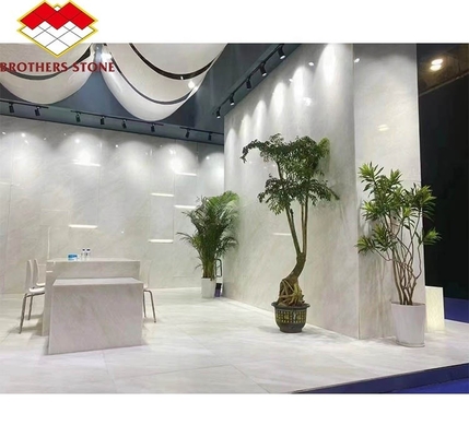 Hotel Modern Royal White Onyx Gekleurde Marmeren Plaat Gesneden Wandpaneel en Eettafel Set