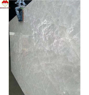 IJstijd Onyx Quartzite Stone Wall Panel Wasbak Component voor Indoor Island Countertop