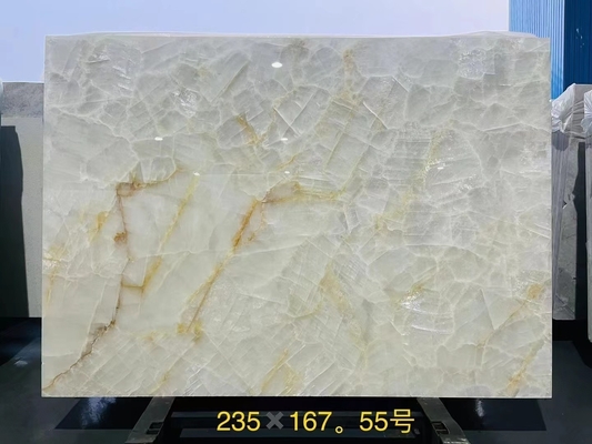 IJstijd Onyx Quartzite Stone Wall Panel Wasbak Component voor Indoor Island Countertop