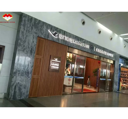Custom Modern gepolijst golfgroen marmeren bord voor hotel wandpaneel vloer ontwerp stijl