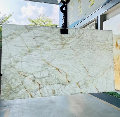 IJstijd Onyx Quartzite Stone Wall Panel Wasbak Component voor Indoor Island Countertop