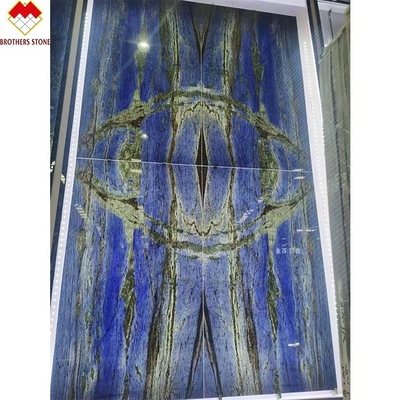 Moderne design Luxe Elegante Brazilië Droom Safir Blauwe Steen Achtergrondverlichting Labradorite Blauwe Granit