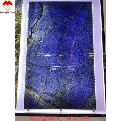 Moderne design Luxe Elegante Brazilië Droom Safir Blauwe Steen Achtergrondverlichting Labradorite Blauwe Granit