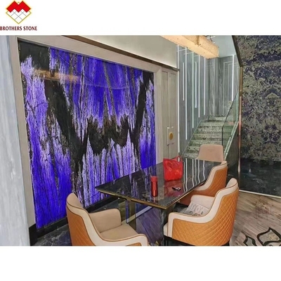 Moderne design Luxe Elegante Brazilië Droom Safir Blauwe Steen Achtergrondverlichting Labradorite Blauwe Granit