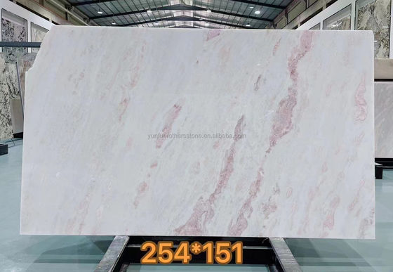 Moderne design villa Grafiek met doorzichtige schitterende roos regenboog onyx marmeren plaat
